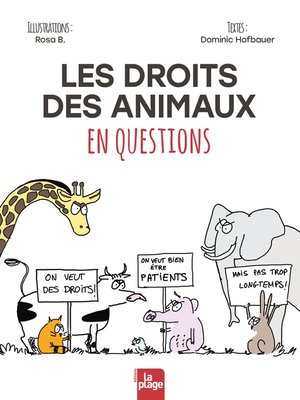 cover image of Les droits des animaux en questions